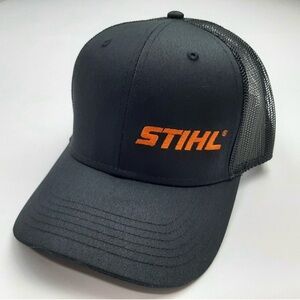 STIHL Chainsaw Embroidered Cap
Hat Mesh Snapback Black